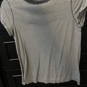 Grey& White Striped Tshirt